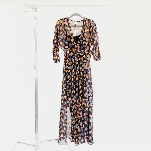 hd in paris maxi dress HD In Paris Black Floral Maxi Dress